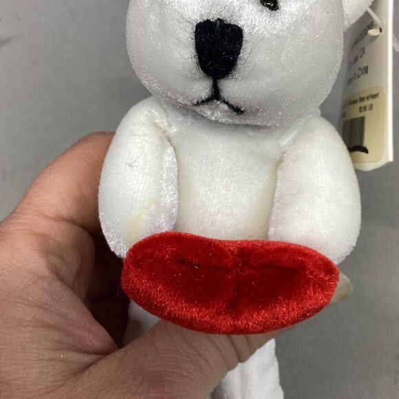 Lot Of 11 Unipak Velveteen Plush Valentines Bears With Hearts - NWT - Picture 5 of 6